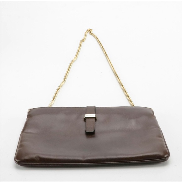 Salvatore Ferragamo Dark Brown Leather Bag - Picture 3 of 10